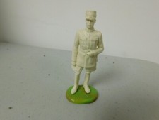 Elastolin 70mm Unpainted General Charles De Galle Gale white plastic V. Rare