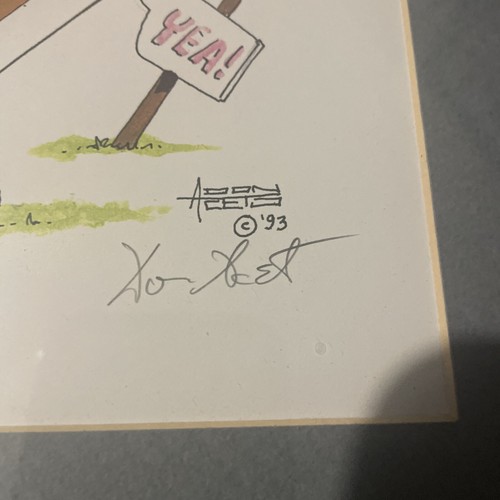 Cartoon Golf Pictures Framed Don Aceto Signed. 12x15 Set Of 3 - Picture 10 of 13