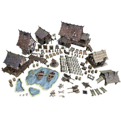 Базовый набор Battle Systems Terrain Fantasy Village Modular D-D DND BSTFWC001