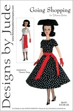 Going Shopping Doll Clothes Sewing Pattern for Silkstone Barbie