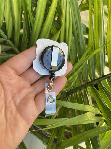 Nurse Retractable Badge Reel ID Holder Ironman CNA Security Staff RN Gift - Picture 2 of 3