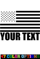 Vinyl Decal Truck Car Sticker Laptop - USA United States Flag American Custom
