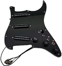 Prewired Loaded Pickguard with SSS Single Coil Pickups for Fender Strat Guitar