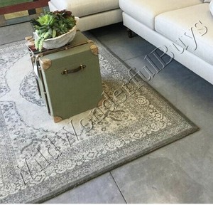 Pottery Barn Elyse Rug 5x8 Medallion Tufted Wool New Authentic