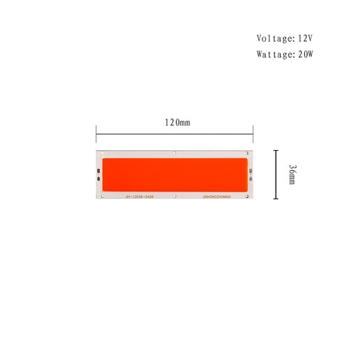 120*36MM LED COB Chip Light 20W DC 12V 14V Lamp Bulbs Warm Cool Neutral Blue Red - Picture 12 of 14