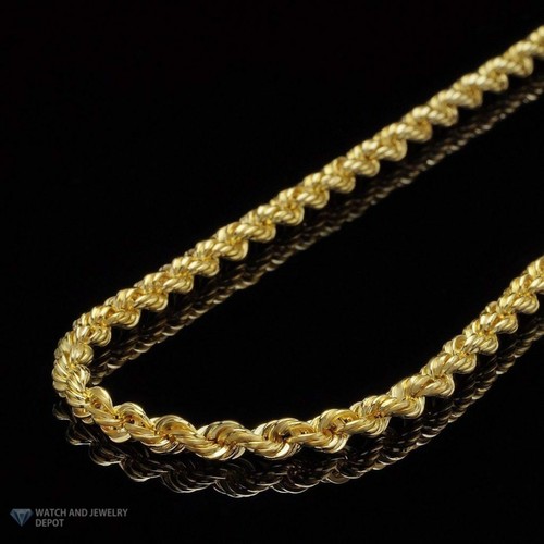 14K Yellow Gold 3.5mm Rope Chain 