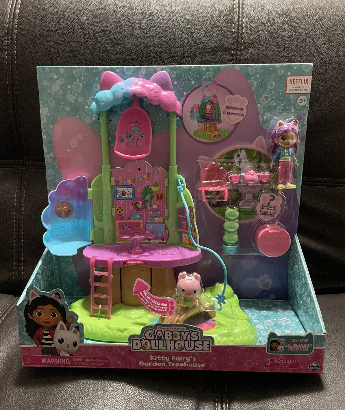 IN STOCK !!Gabby's Dollhouse Transforming Garden Treehouse Playset Kitty Fairy 