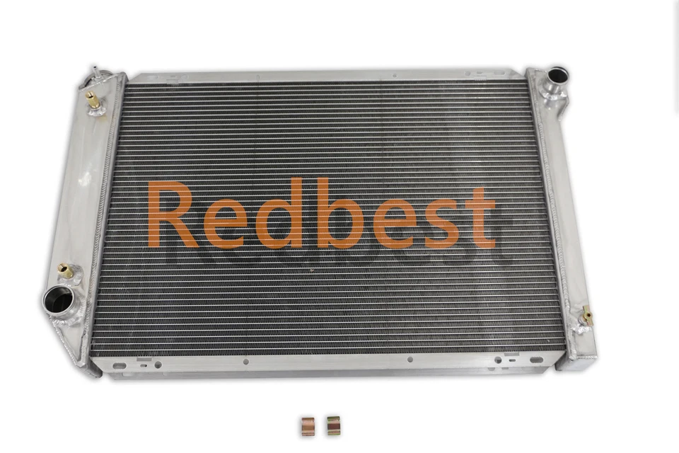 Radiador de aluminio de 4 filas apto para Ford F150 F250 F350 Bronco 1980-1984 1982 5,0 L 7,5 L Foto 4 de 4