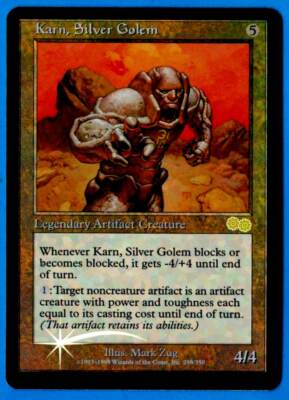 【Foil】Karn, Silver Golem英語版　マジックザギャザリング Karn, Silver Golem FOIL 1998 Arena Promos MTG Legendary Artifact