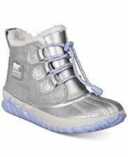 NEW Sz 6 Women's Sorel X Disney Out N About Plus Frozen Boots Silver Purple