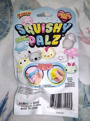 SQUISHY PALZ Squishy Feel 2 Pack WHITE SHEEP & GREEN DRAGON