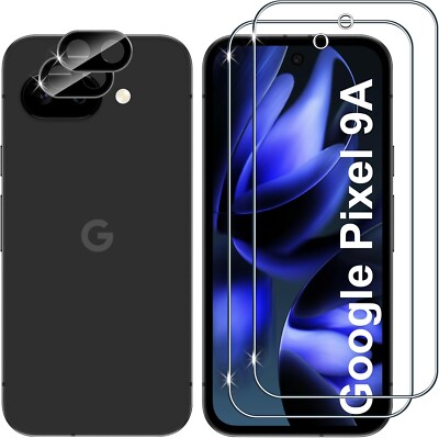 2X Schutzglas ( Display + Kamera ) für Google Pixel 9A Hartglas Full Screen