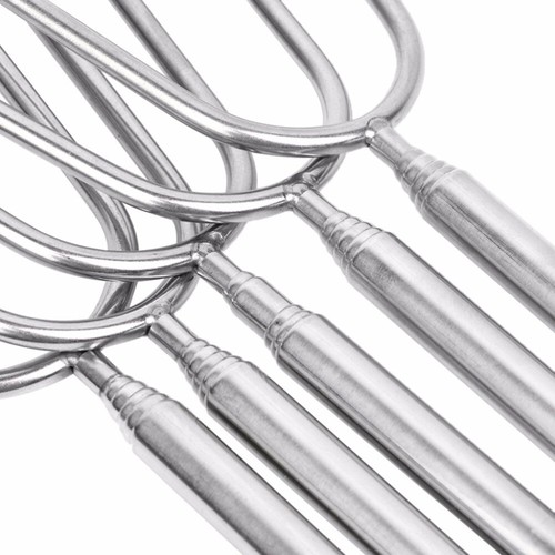 5Pcs Telescoping Roasting Sticks Non-slip Stainless Steel Skewers BBQ Smore - Picture 9 of 12