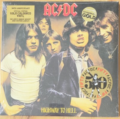 AC/DC - Highway to Hell, limited GOLD-coloured Vinyl LP NEU Album 2024 Reissue