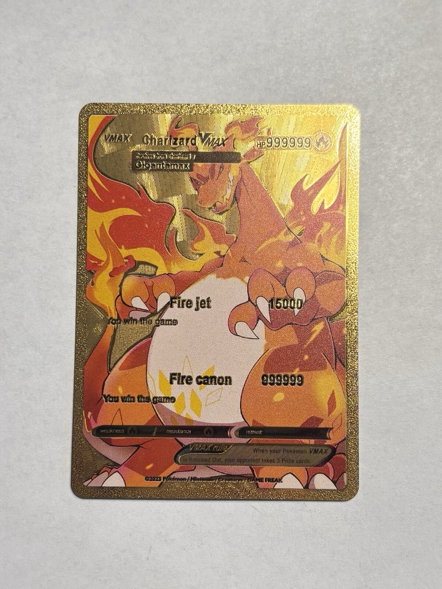 Charizard ゴールドカード 2020 POKEON CHARIZARD VMAX GOLD METAL CARD | eBay