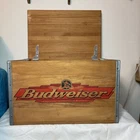 Vintage ANHEUSER BUSCH Budweiser Beer Wood  Crate with  Lid .