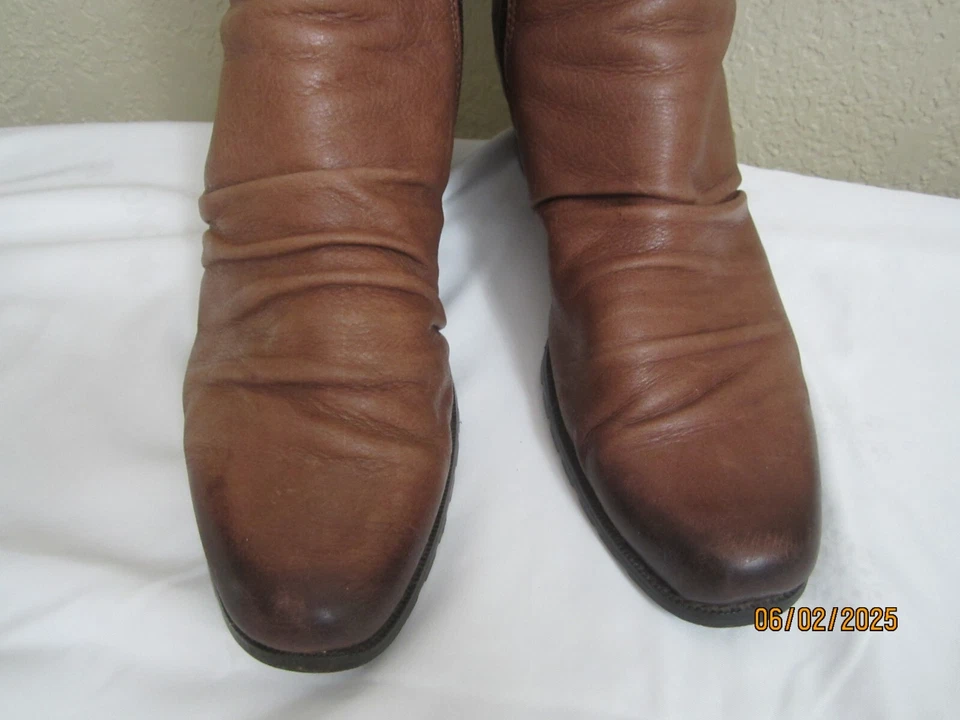 Marco Tozzi Women's Boots Ankle Boot Brown Genuine Leather Eur.39 - Image 4 of 4