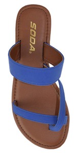 cobalt blue sandals women's shoes
