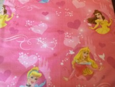 Disney Princesses  2 layer Fleece Blanket 70"X59" Sewn Edges 