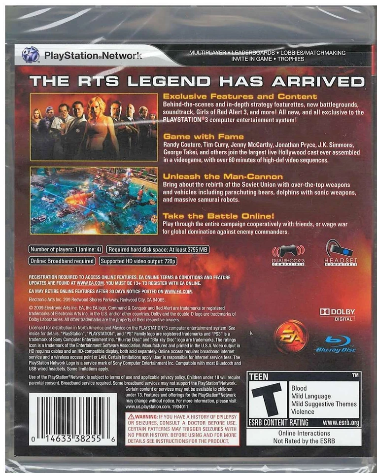 Command & Conquer Red Alert 3 PS3 (Brand New Factory Sealed US Version) Playstat - Image 2 of 3
