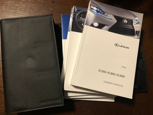 2016 LEXUS IS350 IS300 IS200T OWNERS MANUAL SET WITH CASE | eBay