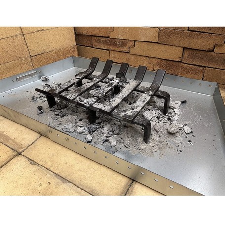 Hi-Flame Fireplace Tray-Expandable/Adjustable Ash Pan with Handles for Up to ... - Picture 4 of 5