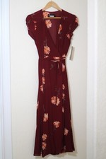 THE REFORMATION BRAND NEW CARINA WRAP DRESS SIZE M