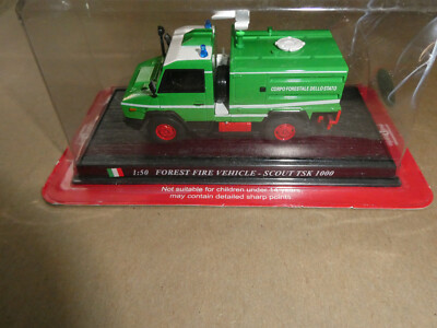 Del Prado 1:50 Diecast Foreign Fire Truck Forest Fire Scout TSK 1000 NIP