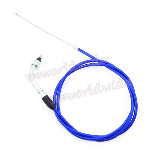 Blue 1300mm Throttle Cable 49cc 50 60cc 66 80cc Gas Motorized Bicycle Push Bike - Picture 3 of 5