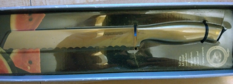 Calphalon Contemporary Stainless 8" Bread Knife KN6008G German Steel (Unopened)
