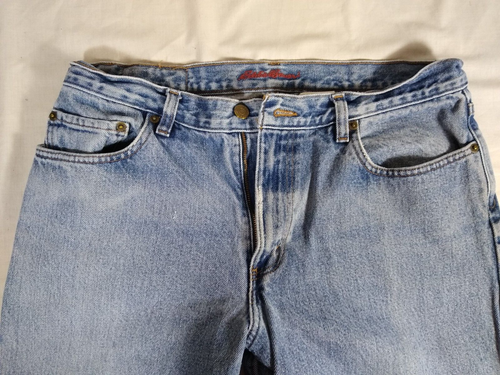 Eddie Bauer Jean's Men's Relaxed Fit Premium Denim Jeans Pants Trousers W34 L31 - Picture 2 of 9