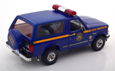 1996 FORD BRONCO XLT NEW YORK STATE POLICE DEPARTMENT 1:18 BY