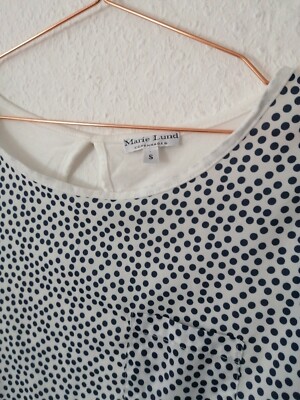Marie LUND Copenhagen  Shirt TUNIKA BLUSE DOTS ZU BODEN SHORTS 36 S