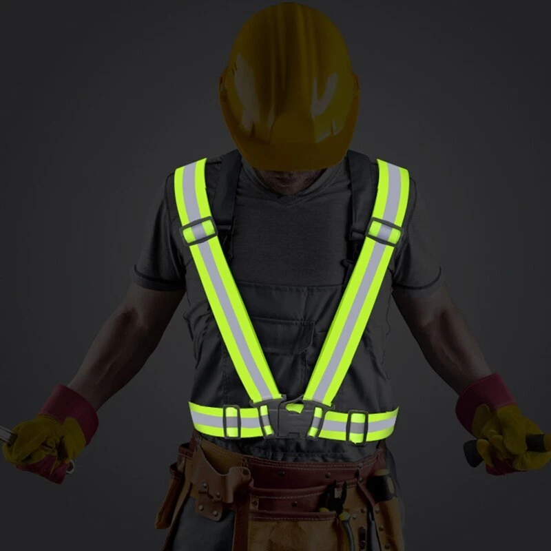 Jogging Safety Highlight Reflective Vest Night Work Security Reflective Straps - Image 3 of 4