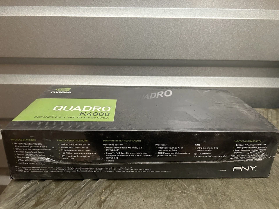 New NVIDIA Quadro K4000 3GB GDDR5 Graphics card PNY - Image 3 of 4