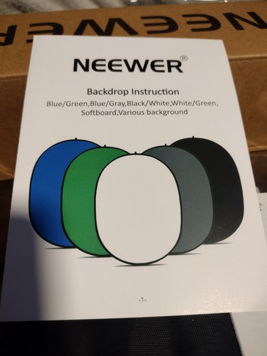 Neewer 5x7ft/1.5x2m Chromakey Foldable Backdrop with Stand 8.5ft/2.6m - Picture 7 of 9