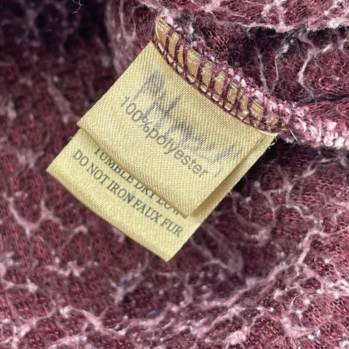 American Outdoor True Grit Sherpa Fleece Zip Up Cherry Jacket Women’s Size L - Picture 7 of 10