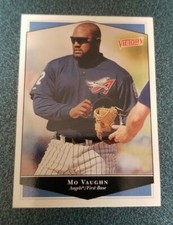 1999 Upper Deck Victory Anaheim Angels Baseball Card #7 Mo Vaughn