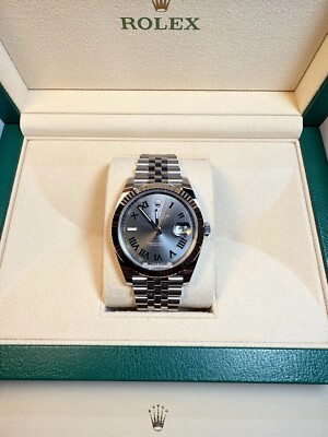 Rolex Datejust 41mm 126334 Fluted Jubilee Wimbledon Dial - Brand New 2024