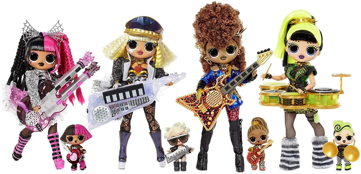 LOL SURPRISE DOLL OMG REMIX BHAD METAL CHICK FEROCIOUS FAME QUEEN GAMES  DOLLS