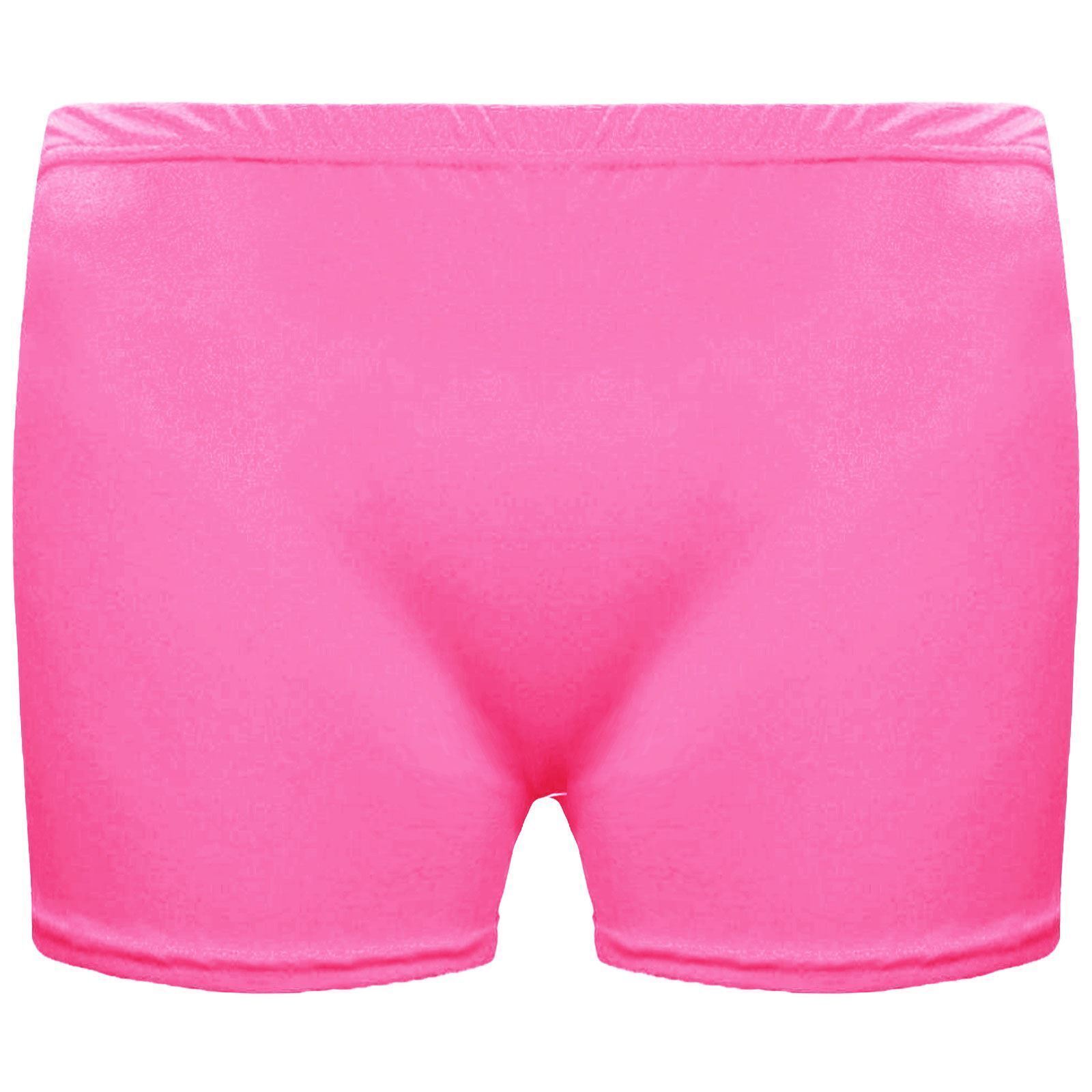 Children Kids Neon Stretchy Hot Pants Shorts Dancing Shorts Party
