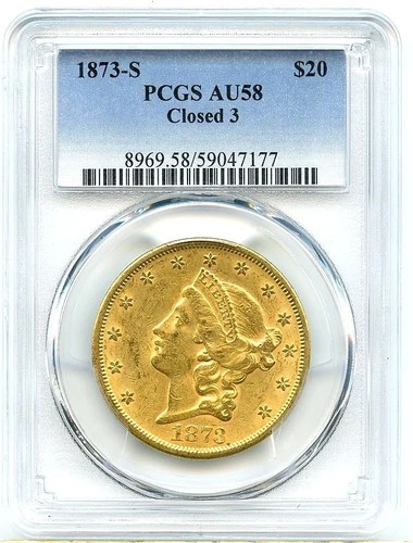 1873-S Liberty Double Eagle — photo from the most recent tracked eBay sale