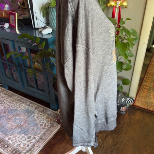 Angels Fleurs Et Plants Gray Long Sleeve Tunic, Top XL Lightweight - Picture 5 of 7