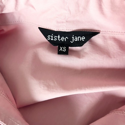 Sister Jane Peggy Bow Midi Dress in Dusty Pink 100% Cotton Size XS - Picture 5 of 6