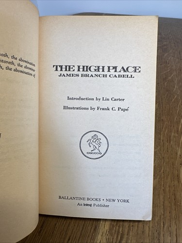 The High Place by James Branch Cabell 1970 US Ballantine PB 1st Vintage VGC - Picture 7 of 8