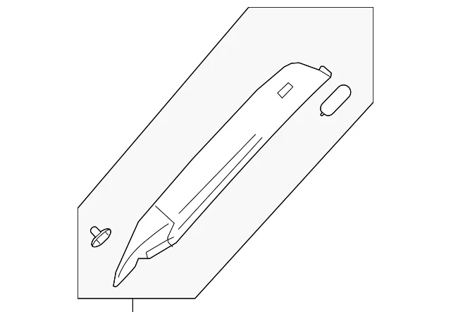 Genuine Land-Rover 2017-2023 Discovery Windshield Pillar Trim LR082176