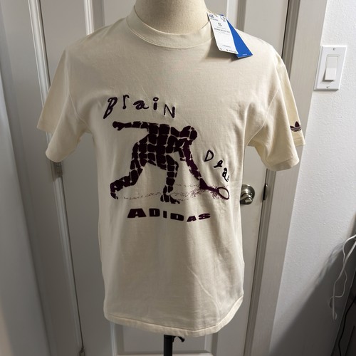 NWT Men Small Adidas Brain Dead T Shirt White JX9393