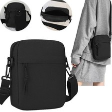 Men Cross body Designer Waterproof Messenger Work Travel Bag Black