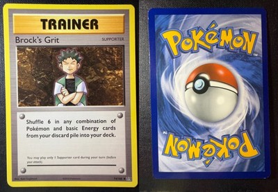 BROCK'S GRIT 74/108 EVOLUTIONS REVERSE HOLO POKEMON NEAR MINT