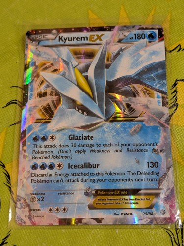 Kyurem EX 25/98 Holo EX Rare Ancient Origins Pokemon Near Mint